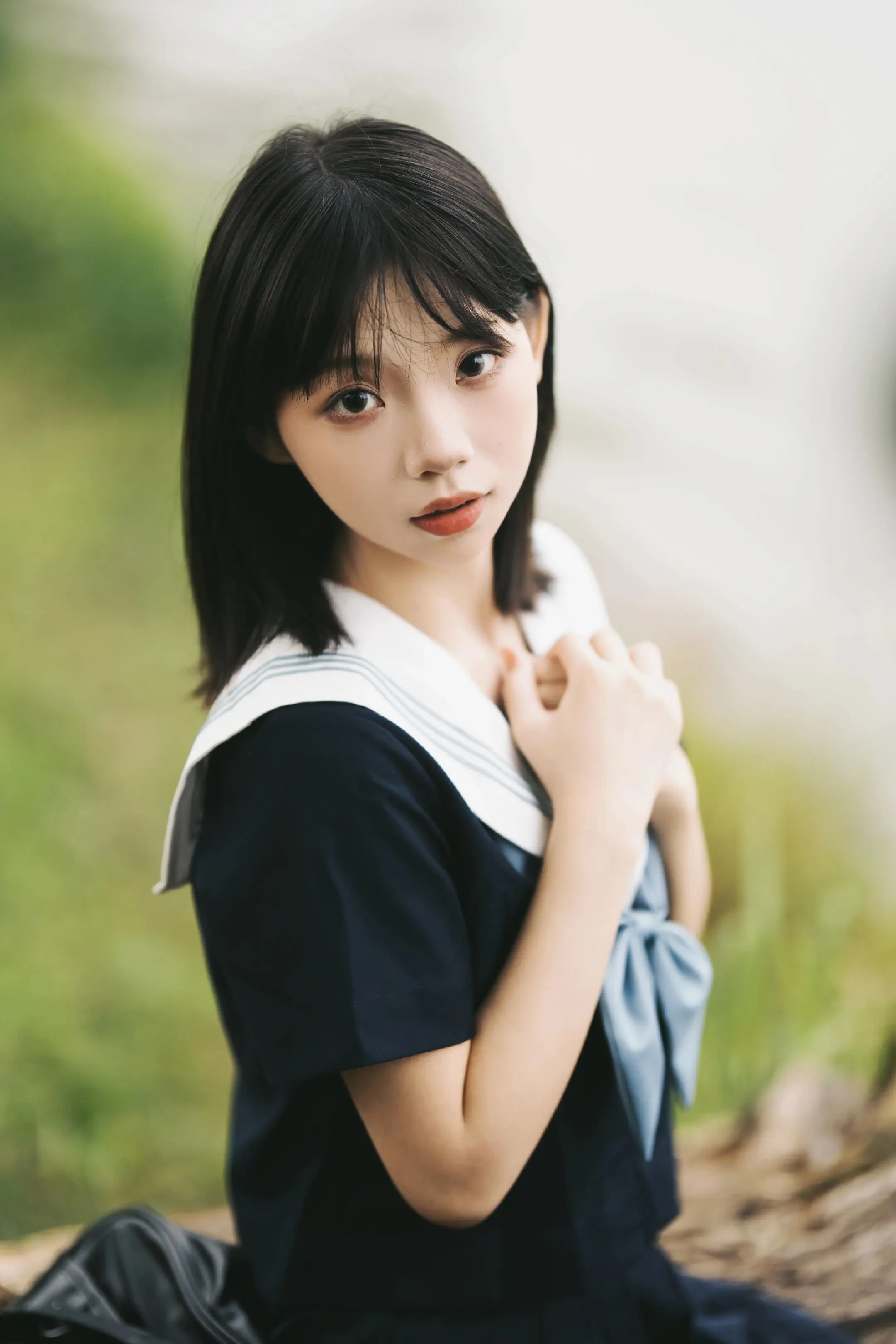日系学园少女写真，青春在此刻具象化了。下