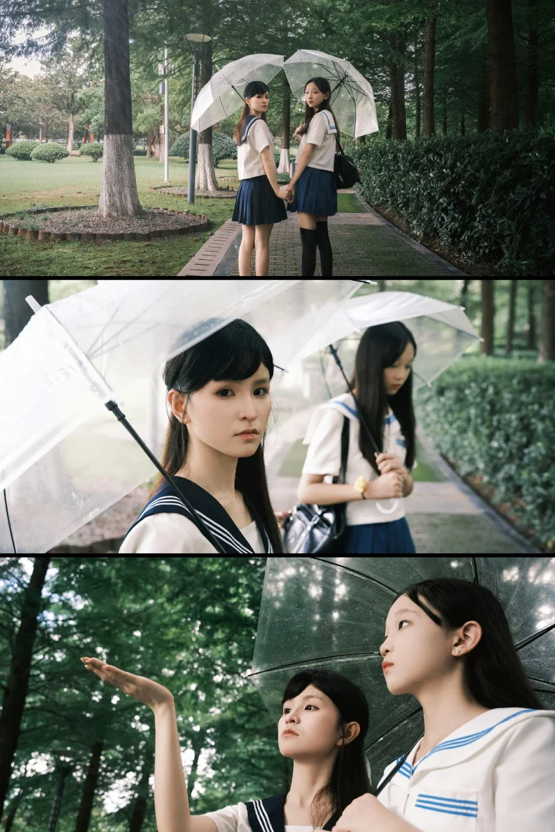 青春的肆意，总是散落在雨季。淋一场绿意朦