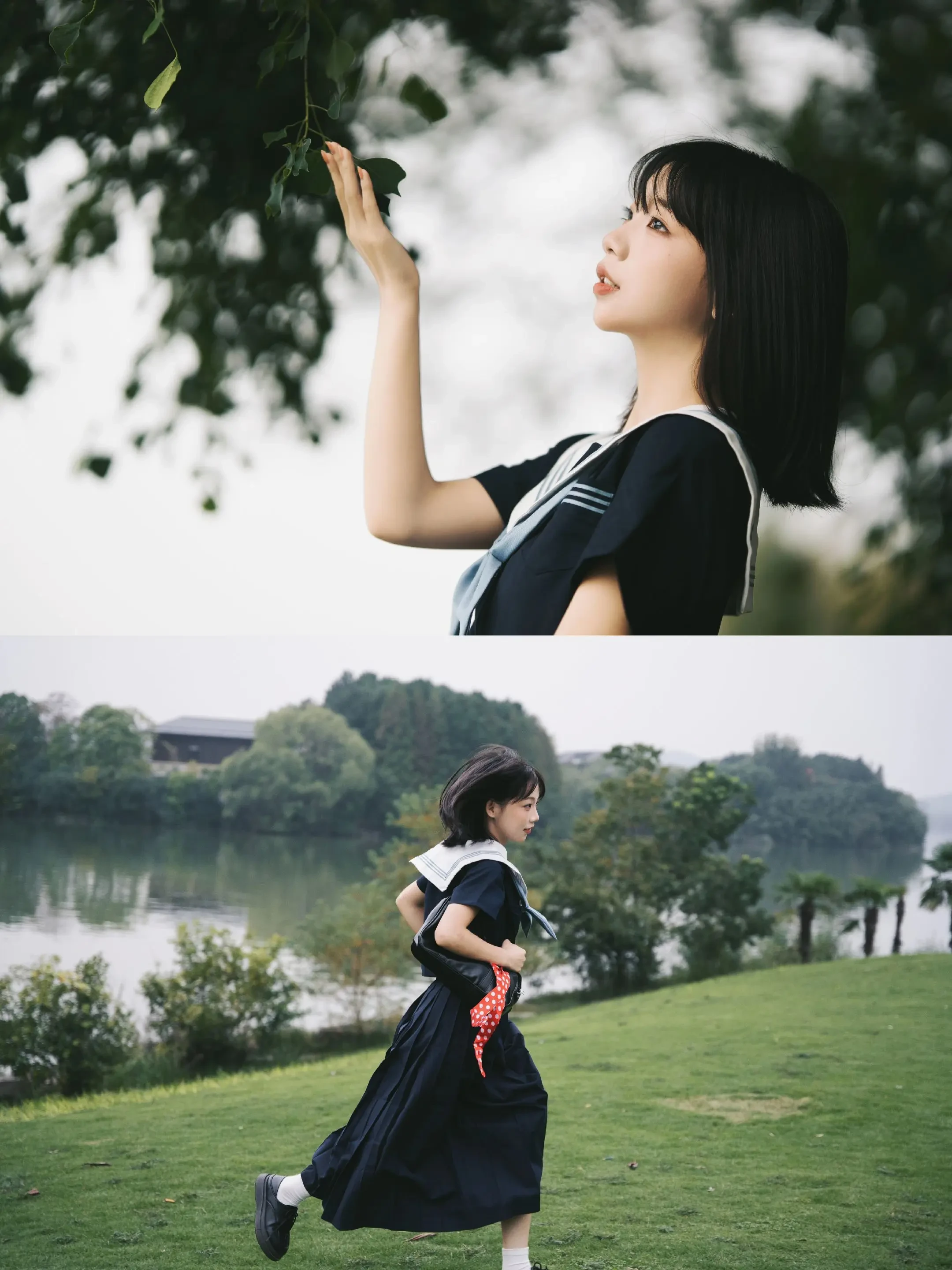 日系学园少女写真，青春在此刻具象化了。下