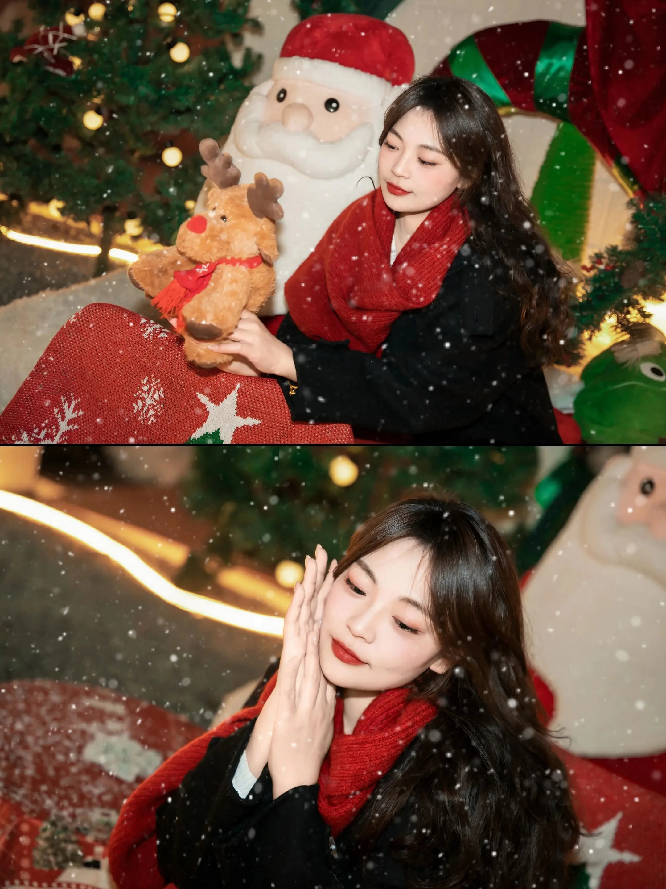 将圣诞氛围拉满🎄今年的圣诞写真请查收。